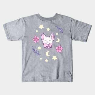 Sakura Cat // Purple | Nikury Kids T-Shirt